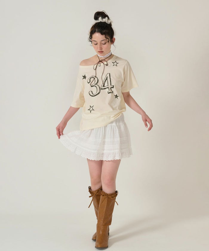 トップス/Tシャツ/オフショル/アイボリー
