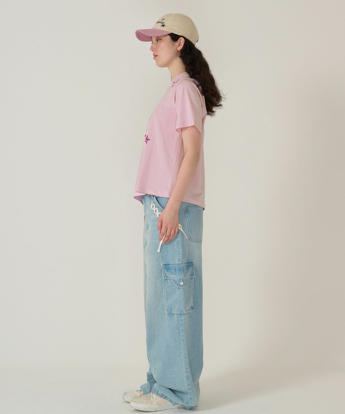 トップス/Tシャツ/オフショル/ピンク