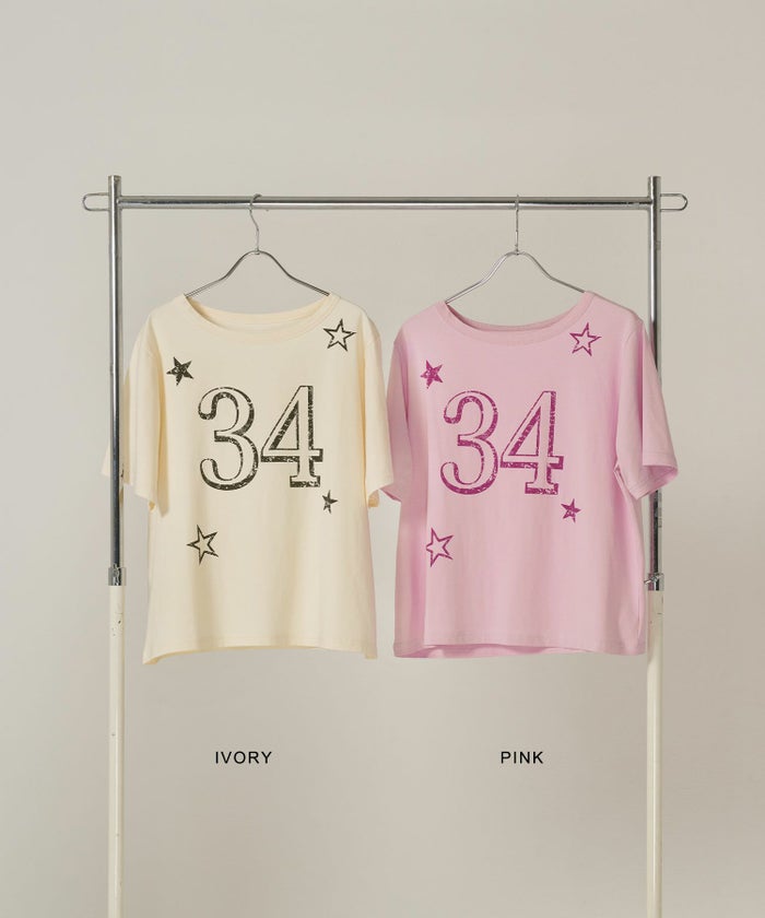 トップス/Tシャツ/オフショル/アイボリー/ピンク