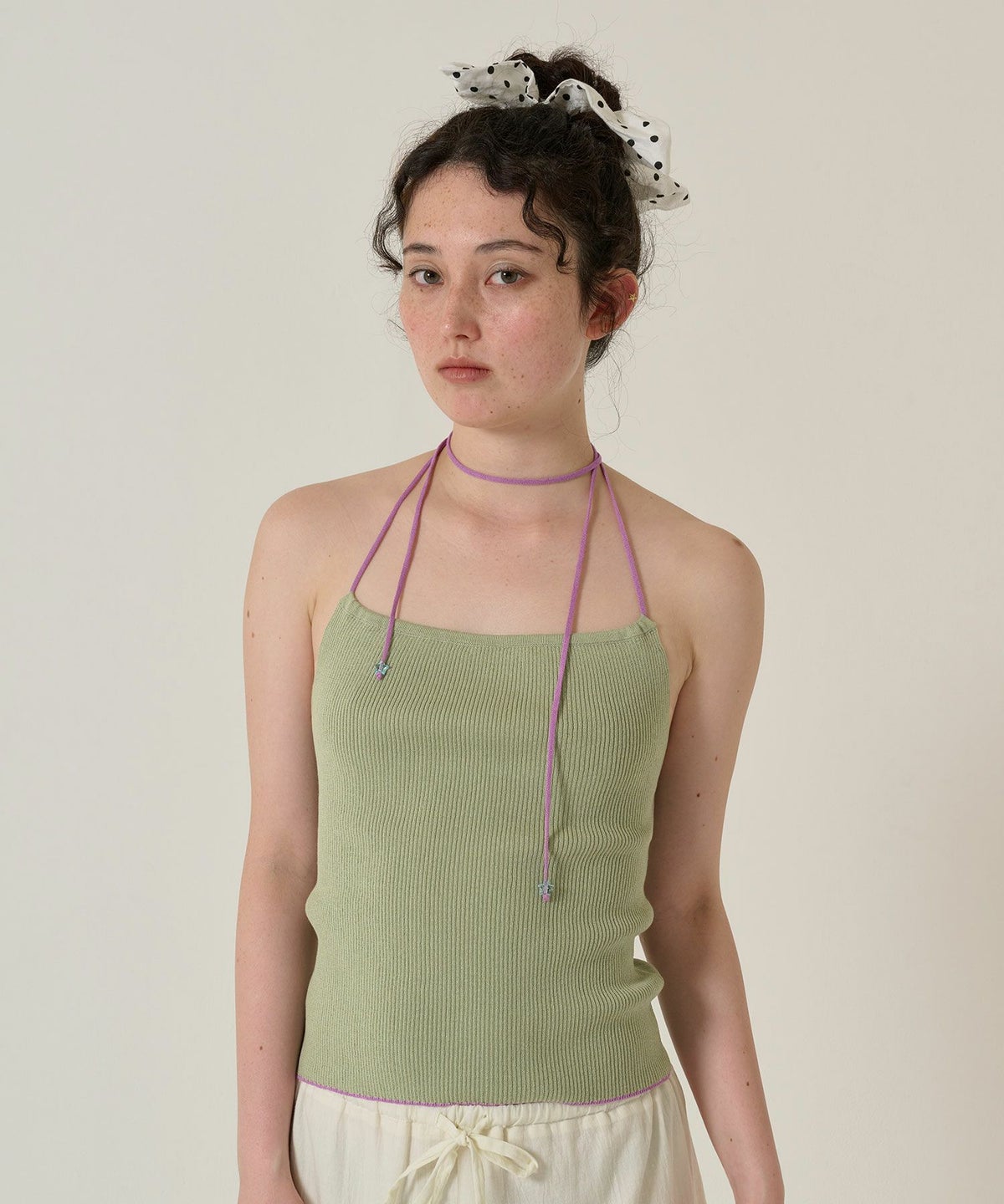 ホルターネック/トップス/グリーン