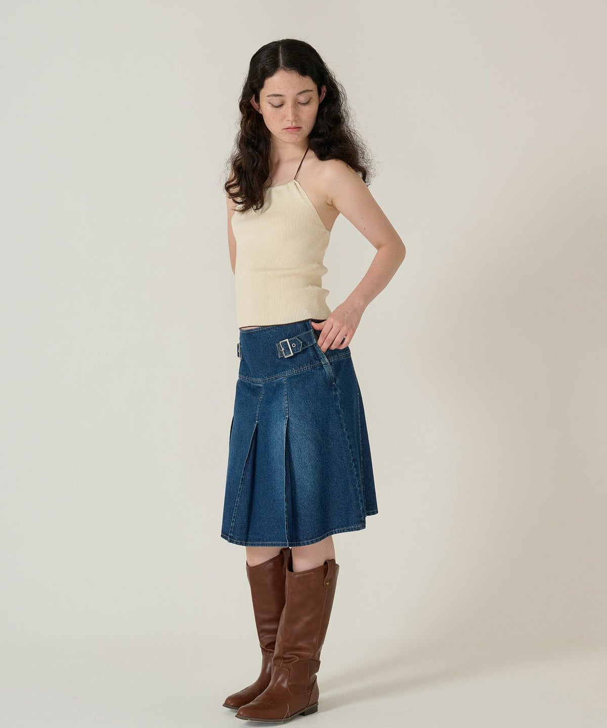 ホルターネック/トップス/アイボリー