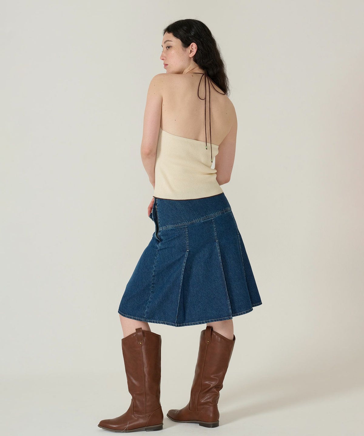 ホルターネック/トップス/アイボリー