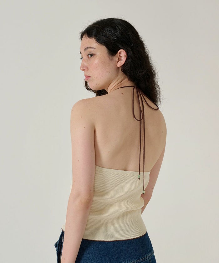 ホルターネック/トップス/アイボリー