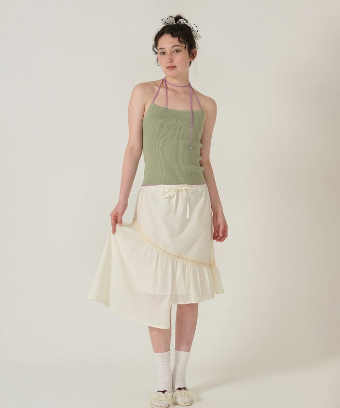 ホルターネック/トップス/グリーン