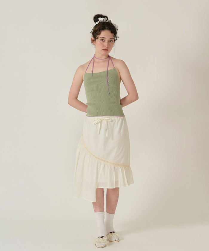 ホルターネック/トップス/グリーン