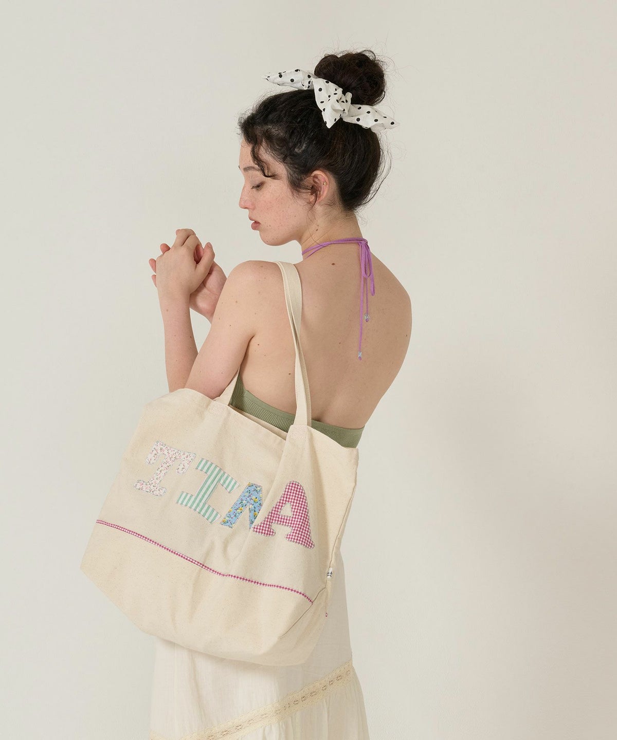 ホルターネック/トップス/グリーン