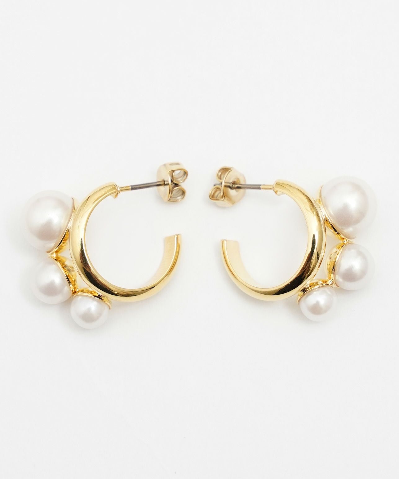  Small Up and Down Hoop パールピアス ミニ フープ パール ピアス Mini Hoop Pearl Pierce （Liala） 全1種