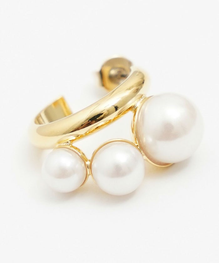 ミニ フープ パール ピアス Mini Hoop Pearl Pierce