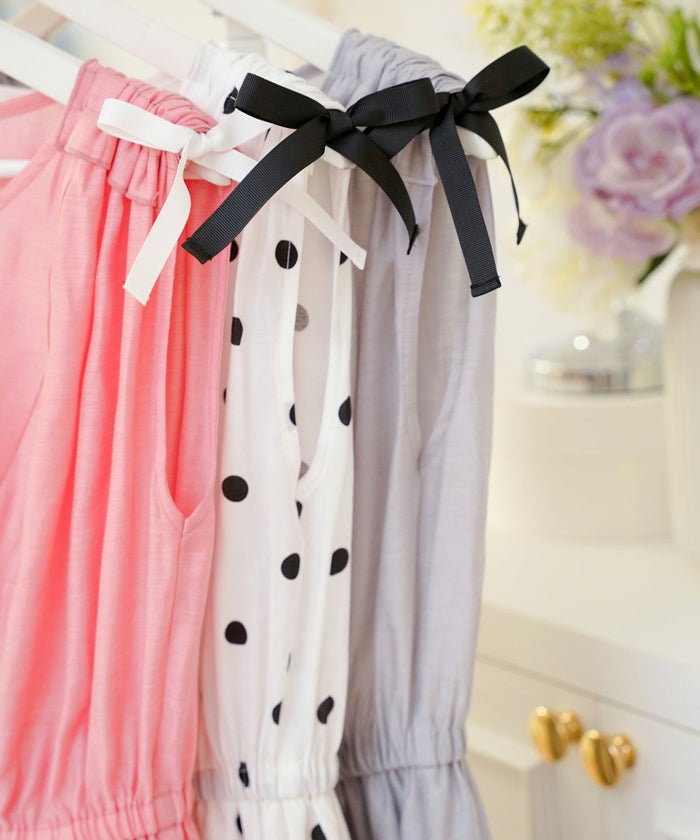 ドロストリボンギャザーワンピースPrimaScherrer全3色｜psc321-0947【1】