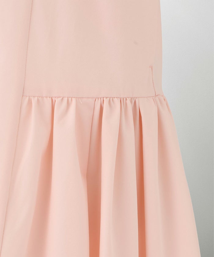 レディース ティアードワンピース  ロングワンピース サマードレス ノースリーブ きれいめ 上品 洗える アイボリー ピンク ブラック S M