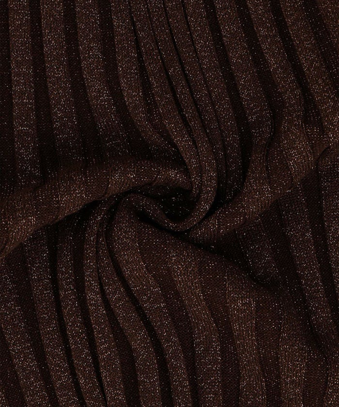 セレクト レディース トップス  プルオーバー サマーニット  リブニット ラメ 半袖 きれいめ 上品 洗える ブルー ベージュ ブラウン ブラック M