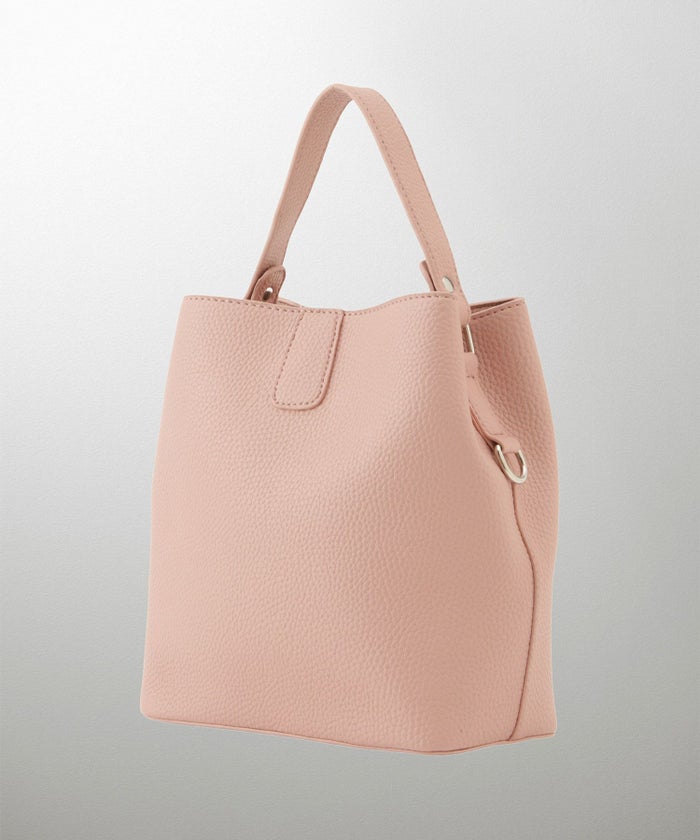 セレクト レディース バッグ 合皮 きれいめ ショルダー 2way アイボリー/ピンク/サックス/ブラック/フリー/合成皮革/ポリエステル