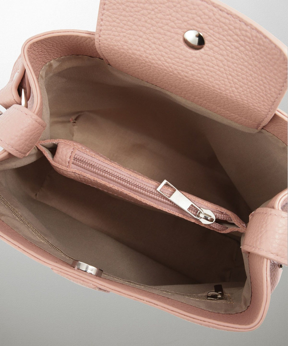 セレクト レディース バッグ 合皮 きれいめ ショルダー 2way アイボリー/ピンク/サックス/ブラック/フリー/合成皮革/ポリエステル