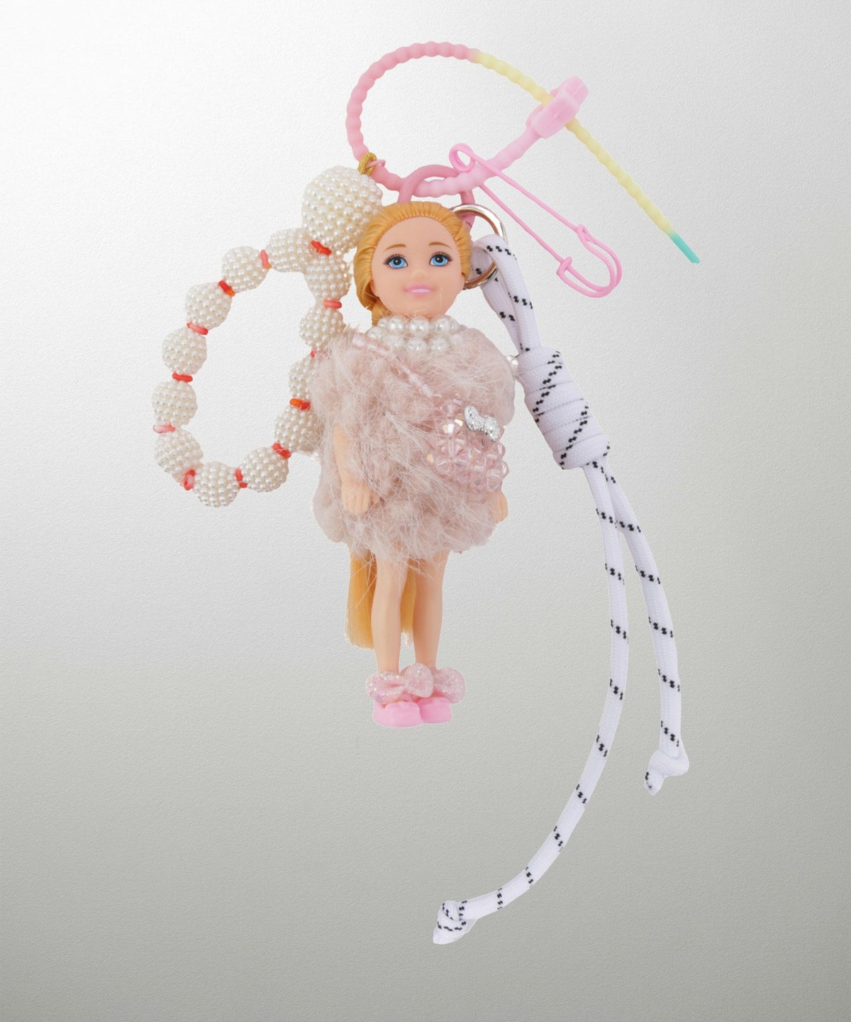 セレクト レディース グッズ 小物 人形 ドール チャーム キーホルダー ピンク ブラック おしゃれ 大人可愛い