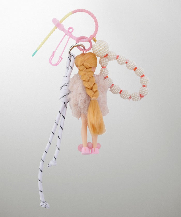 セレクト レディース グッズ 小物 人形 ドール チャーム キーホルダー ピンク ブラック おしゃれ 大人可愛い
