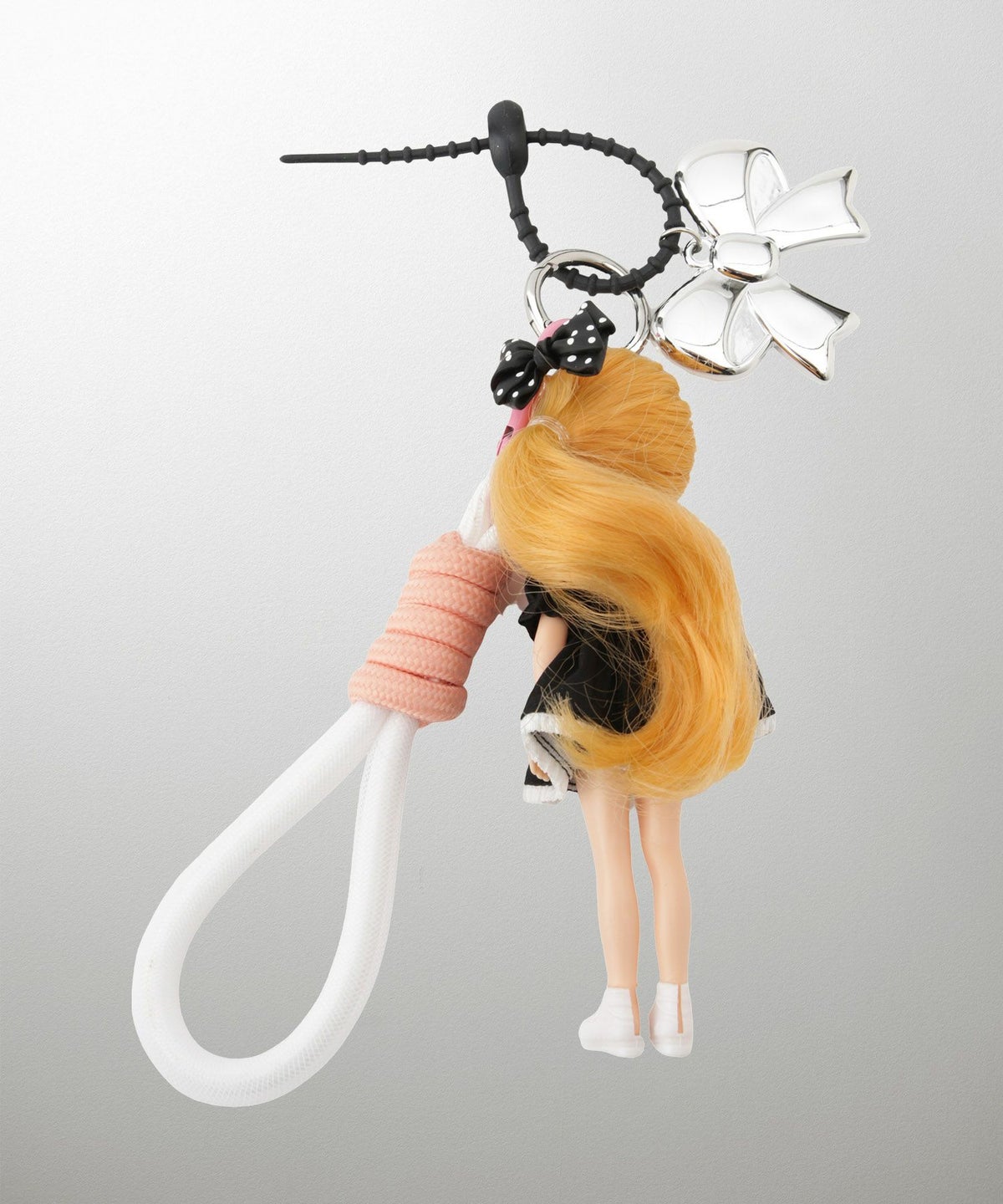 セレクト レディース グッズ 小物 人形 ドール チャーム キーホルダー ピンク ブラック おしゃれ 大人可愛い