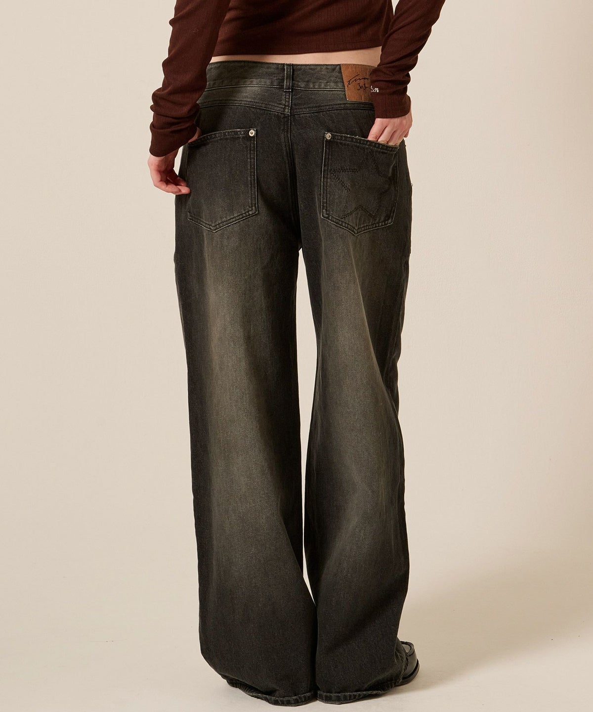 デニム/ブルー/ローライズ/パンツ