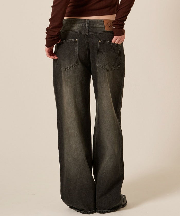 デニム/ブルー/ローライズ/パンツ