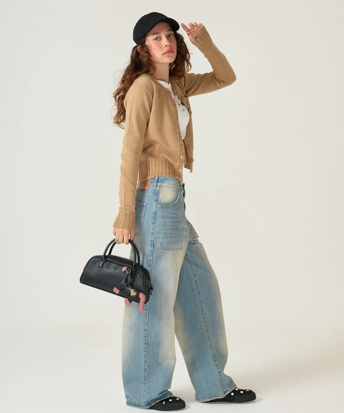 デニム/ブルー/ローライズ/パンツ