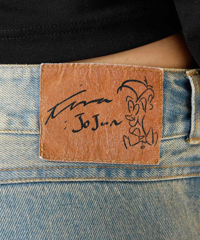 デニム/ブルー/ローライズ/パンツ