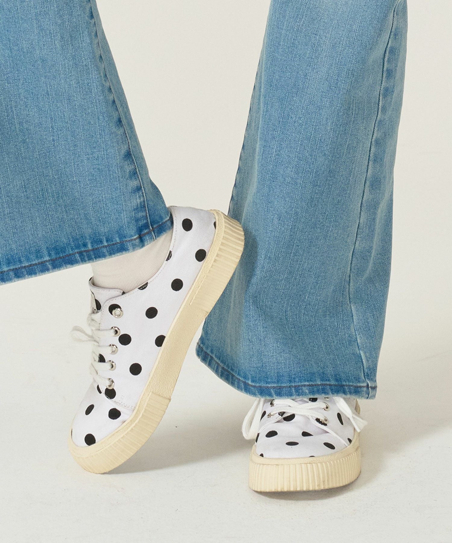 ドット柄 キャンバススニーカー TINA：JOJUN 全2色｜tnj933-1098【4