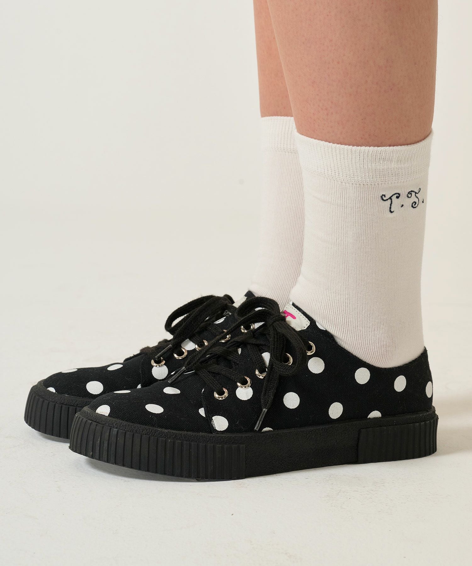 ドット柄 キャンバススニーカー TINA：JOJUN 全2色｜tnj933-1098【4
