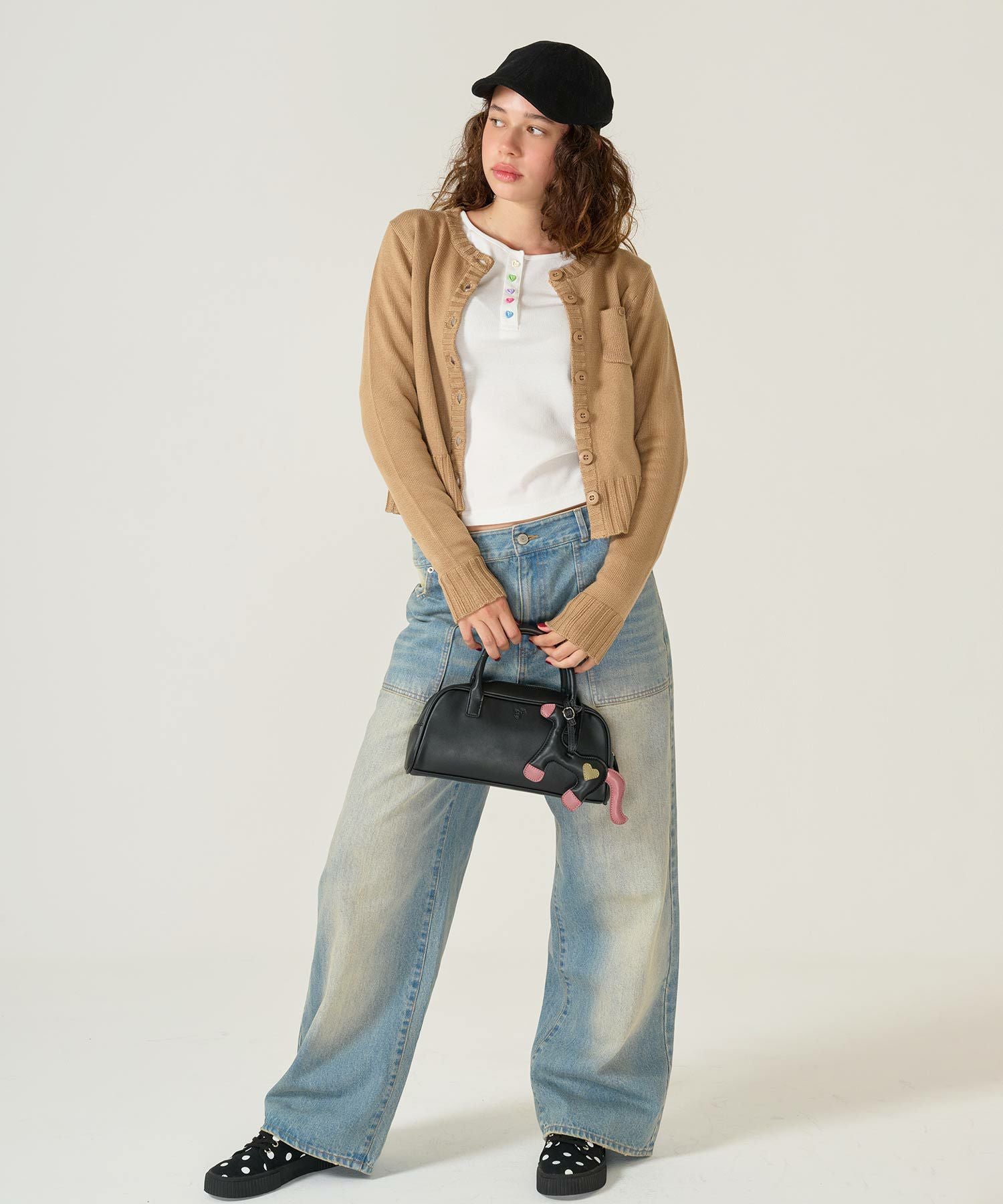 ドット柄 キャンバススニーカー TINA：JOJUN 全2色｜tnj933-1098【4