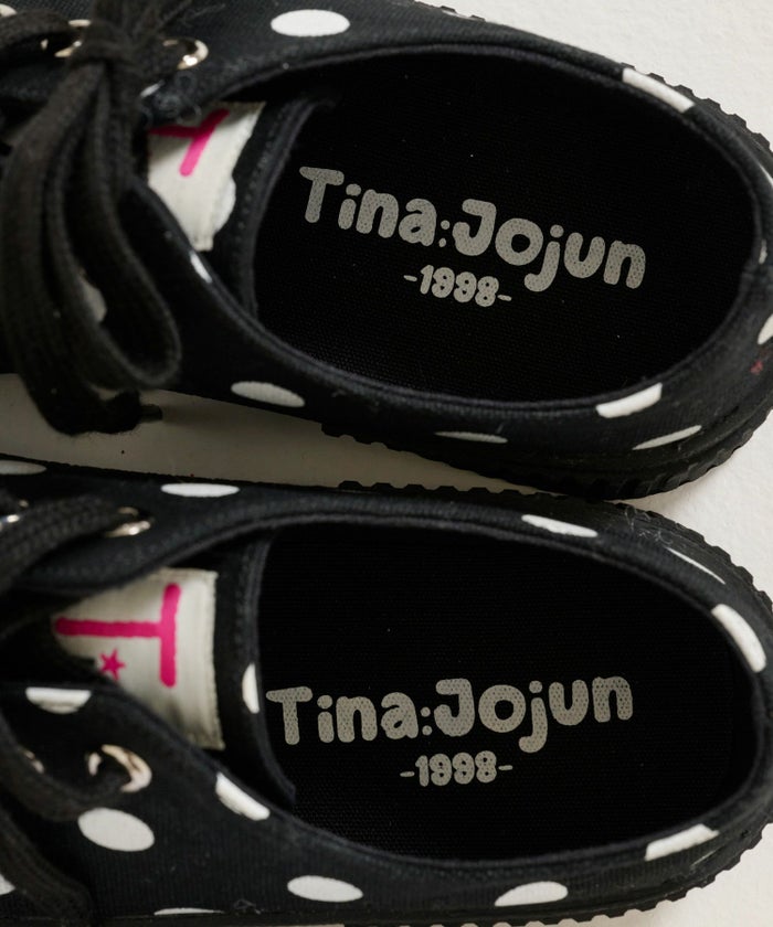 スニーカー/シューズ/ドット/ブラック