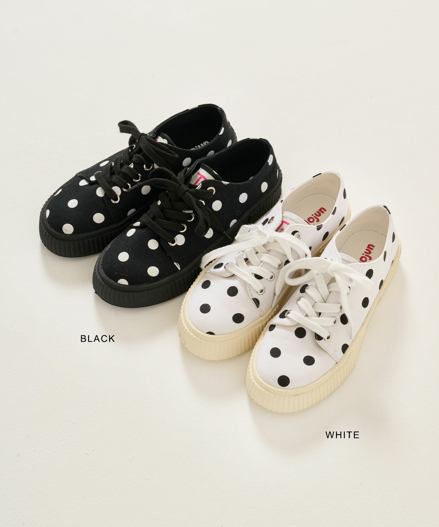 ドット柄 キャンバススニーカー TINA：JOJUN 全2色｜tnj933-1098【4