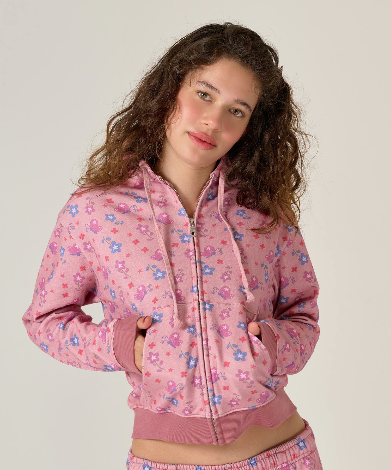 Special-Price-SALE オリジナル 総柄 裏毛フーディ TINA：JOJUN 全2色