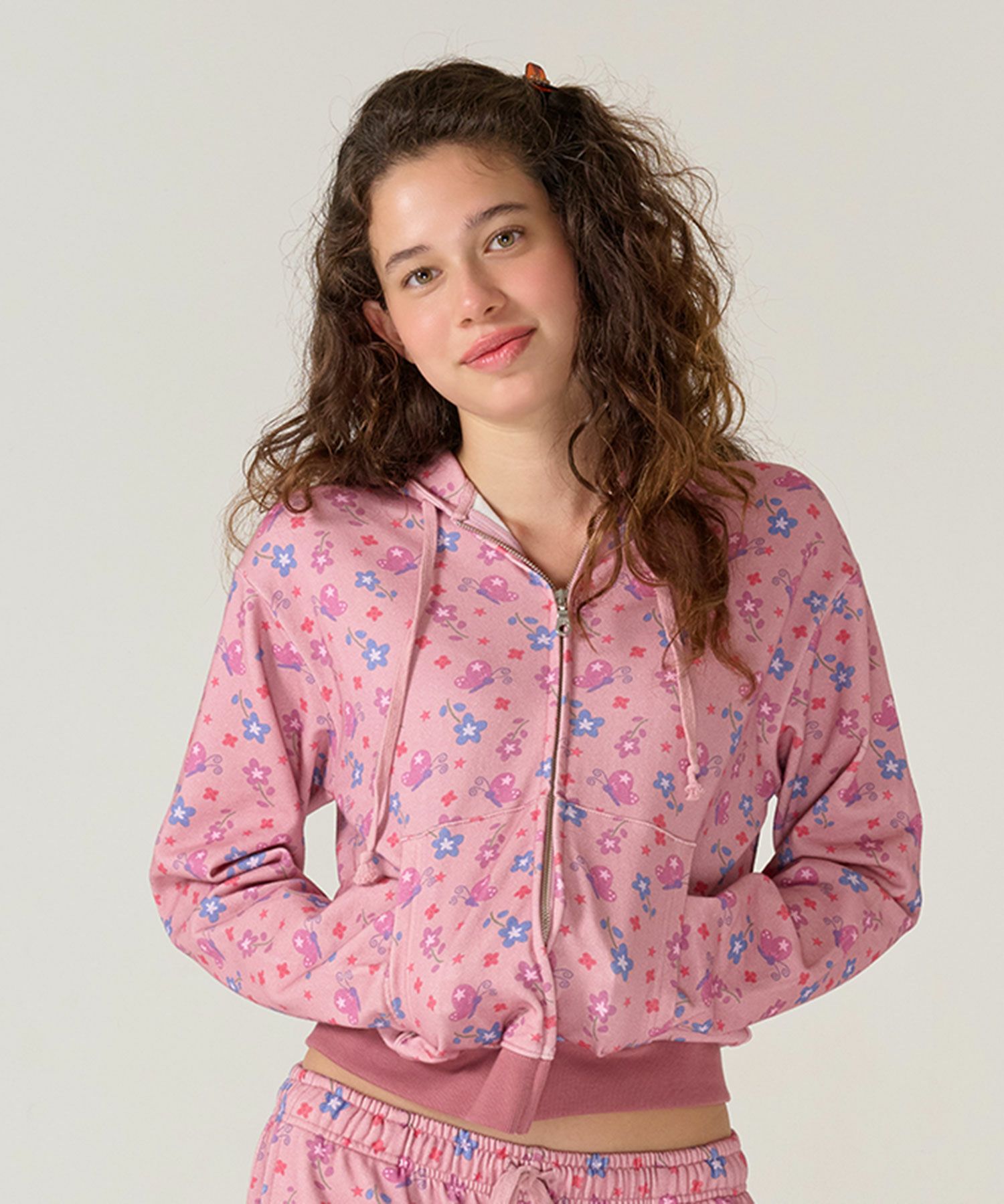 Special-Price-SALE オリジナル 総柄 裏毛フーディ TINA：JOJUN 全2色