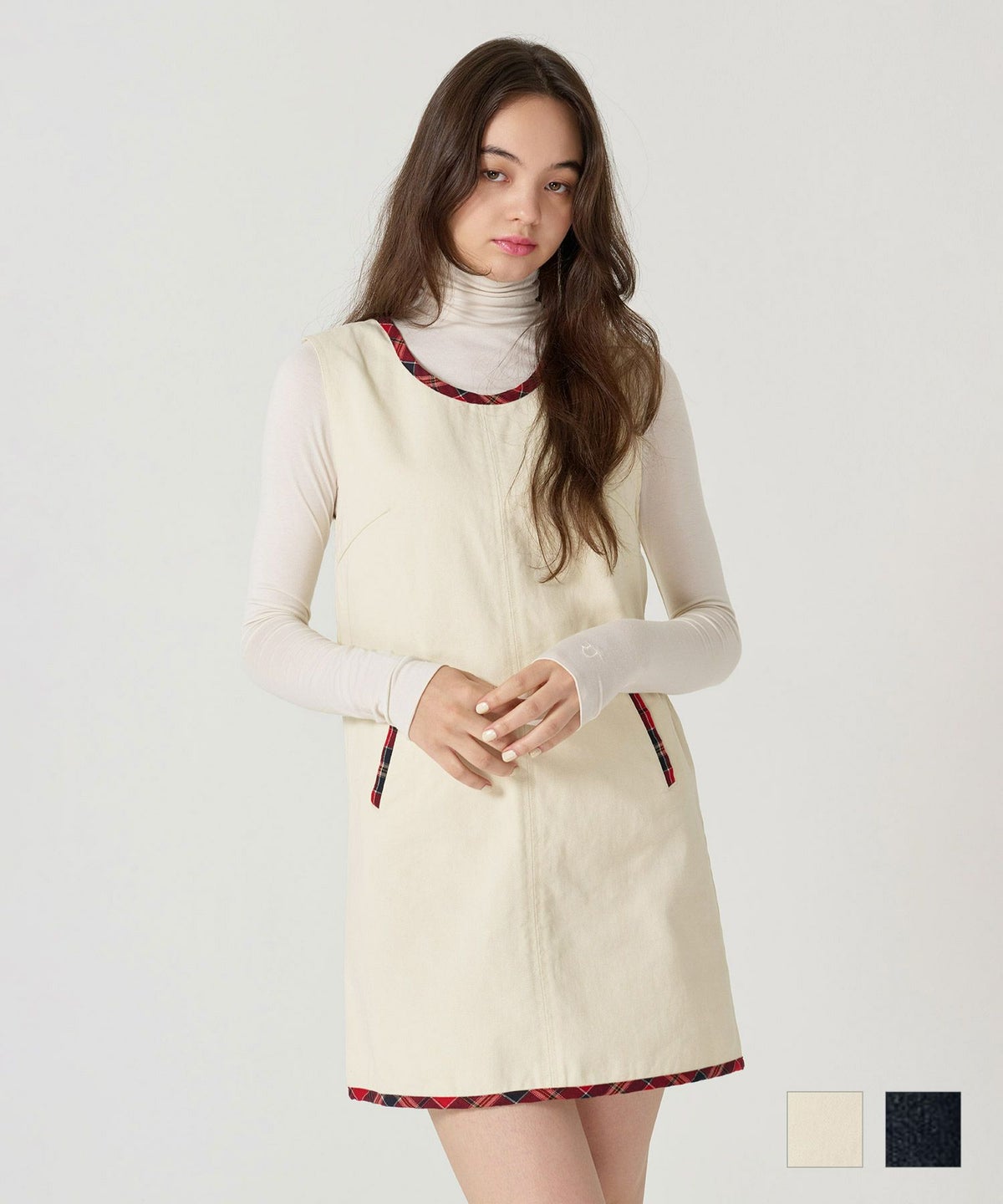 チェック/ジャンスカ/ワンピース