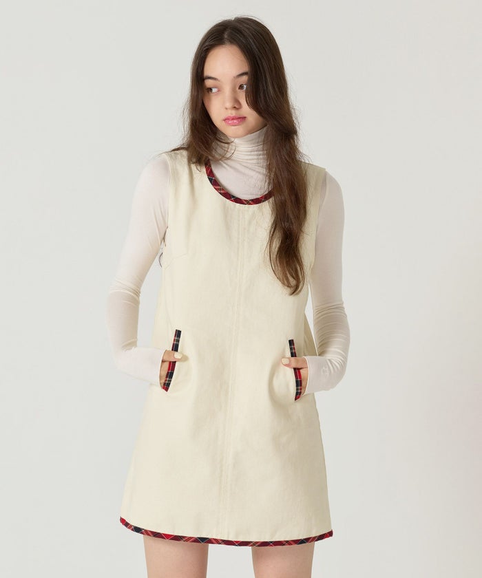 チェック/ジャンスカ/ワンピース