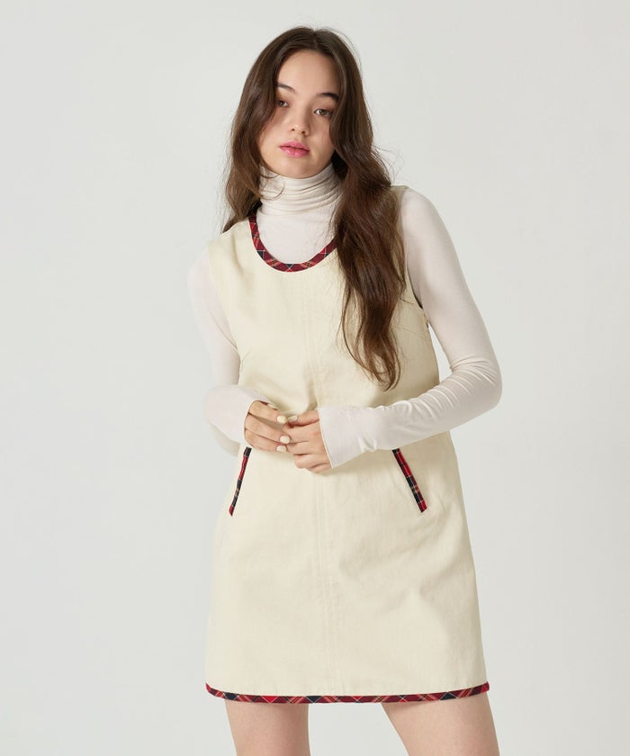 チェック/ジャンスカ/ワンピース