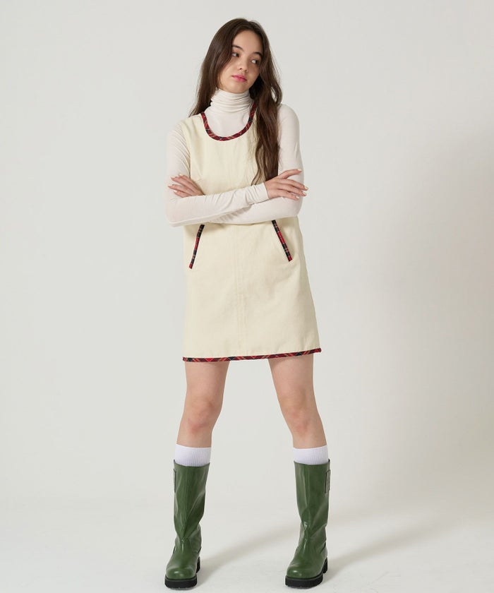 チェック/ジャンスカ/ワンピース