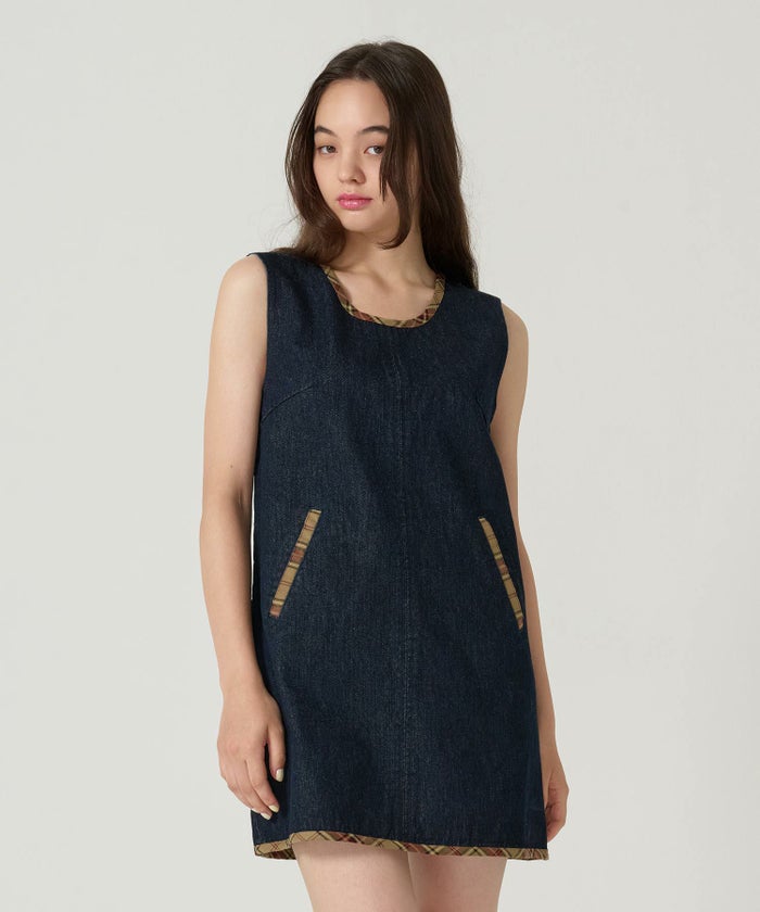 チェック/ジャンスカ/ワンピース