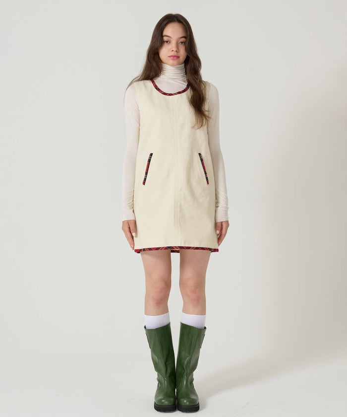 チェック/ジャンスカ/ワンピース