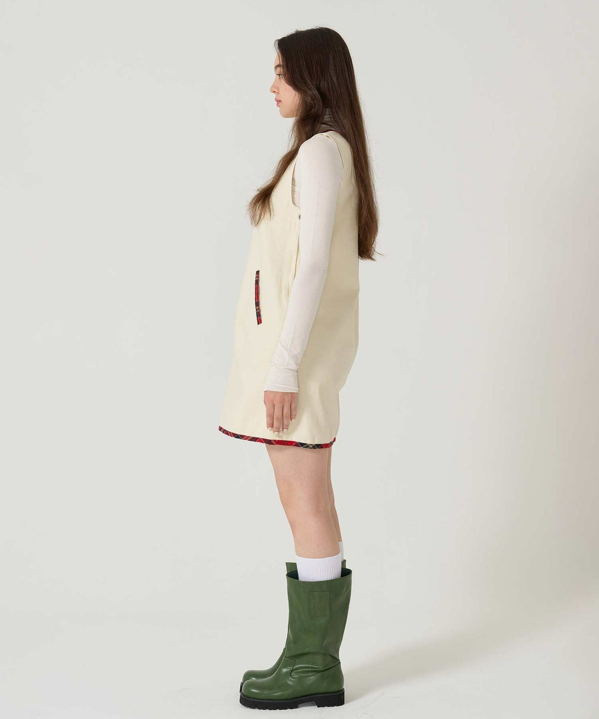 チェック/ジャンスカ/ワンピース