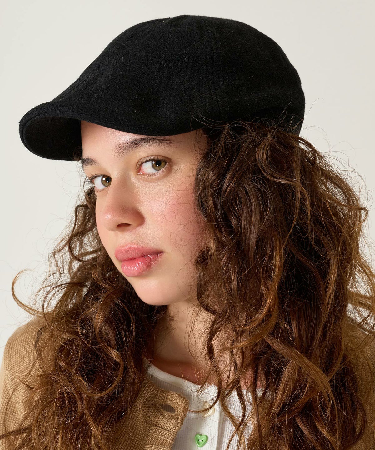 帽子/ハンチング/ブラック