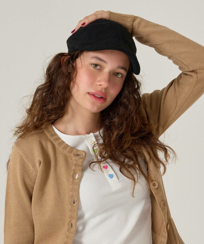 帽子/ハンチング/ブラック