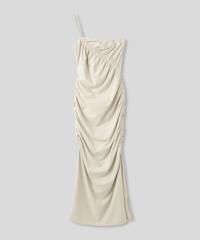 WATERSIDE & DAILYWEAR ワンショルダー ドロスト ワンピース KINO THE KEI 全2色｜ktk321-0087【1】