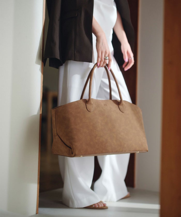 スウェード オリジナル エンボス ラージ バッグ KINO THE KEI