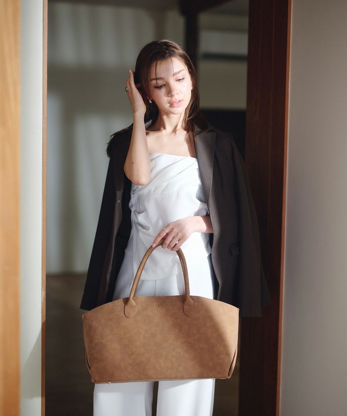 スウェード オリジナル エンボス ラージ バッグ KINO THE KEI