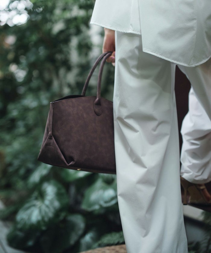 スウェード オリジナル エンボス ラージ バッグ KINO THE KEI