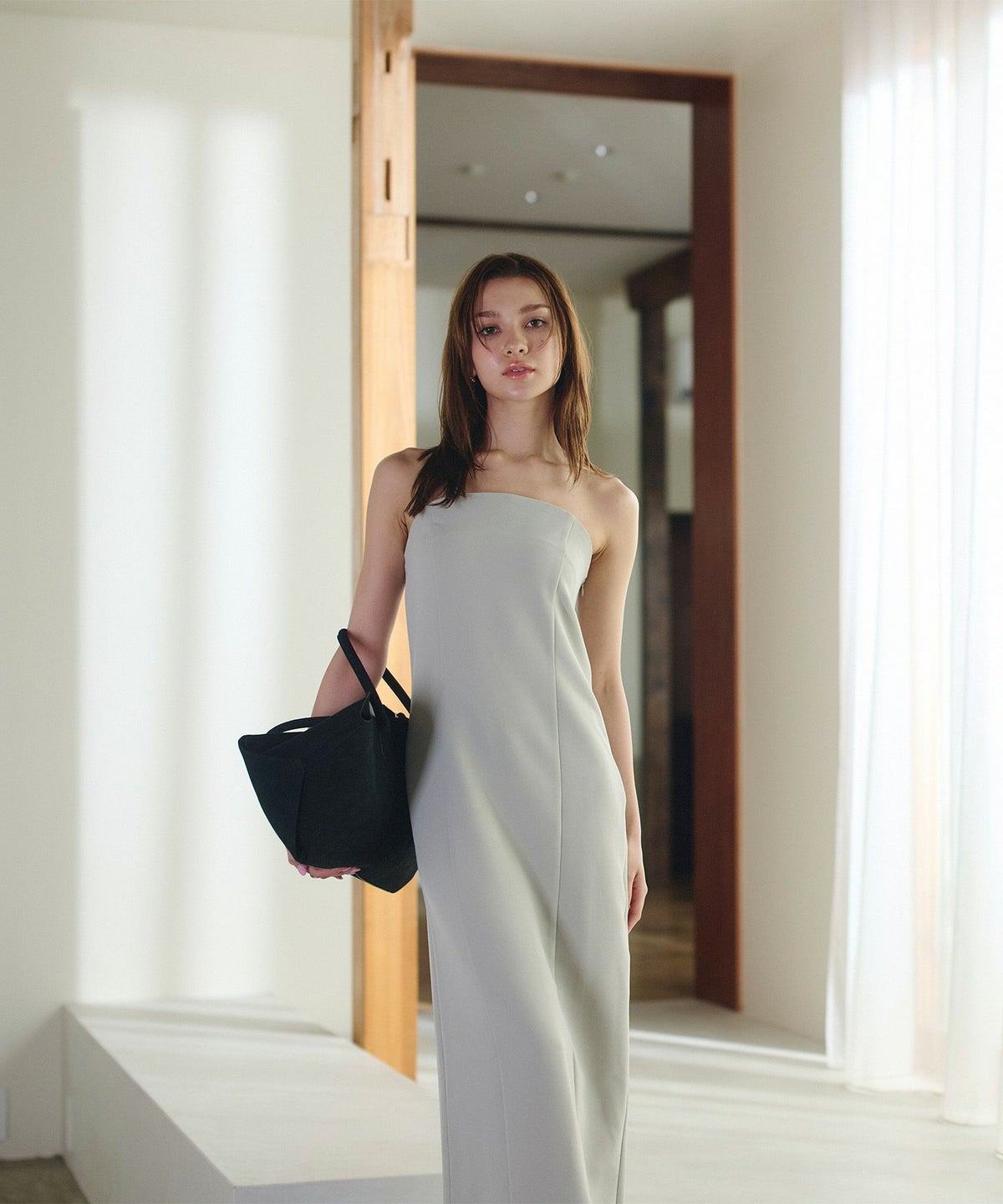 スウェード オリジナル エンボス ラージ バッグ KINO THE KEI