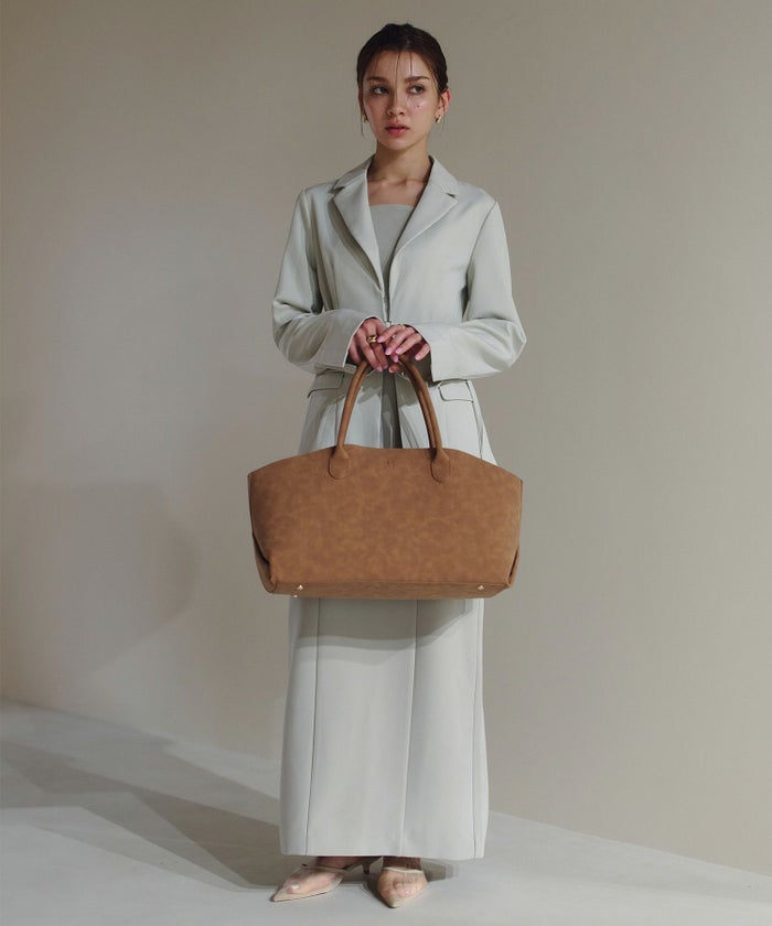 スウェード オリジナル エンボス ラージ バッグ KINO THE KEI