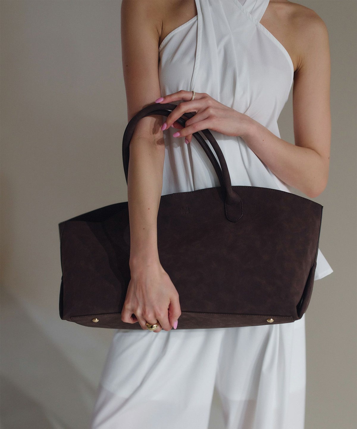 スウェード オリジナル エンボス ラージ バッグ KINO THE KEI