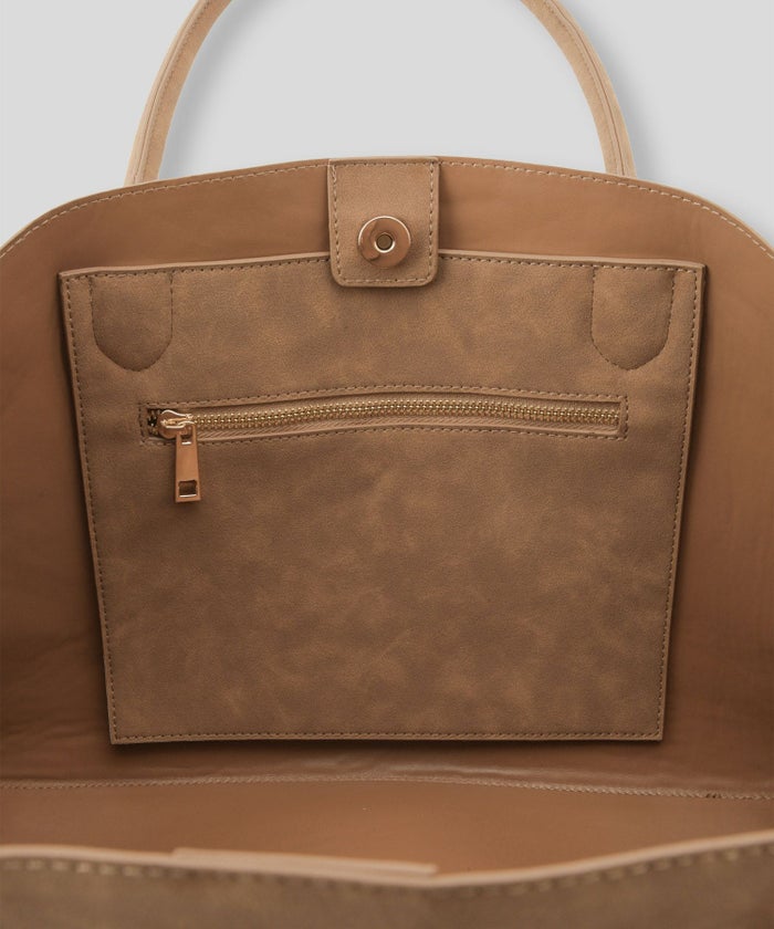 スウェード オリジナル エンボス ラージ バッグ KINO THE KEI