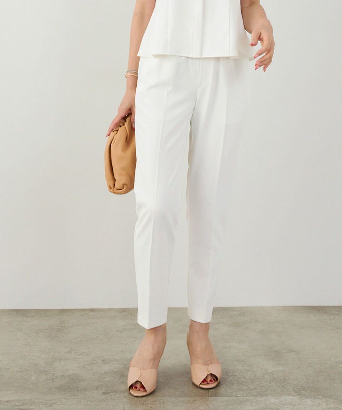 手洗い可セットアップ対応可S/M/L上品きれいめ大人カジュアルシンプルオフィスフォーマルテーパードセンタープレス美脚ジョイントスペースLPセットアップ企画-01