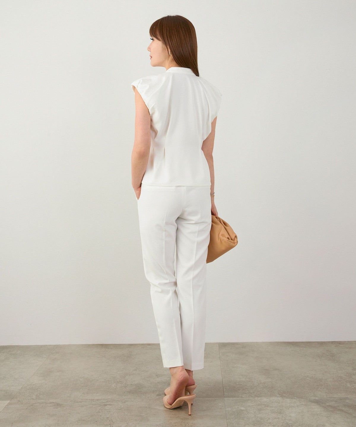 手洗い可セットアップ対応可S/M/L上品きれいめ大人カジュアルシンプルオフィスフォーマルテーパードセンタープレス美脚ジョイントスペースLPセットアップ企画-01